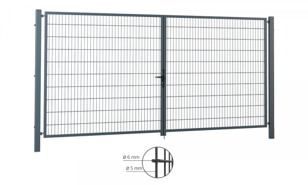 Basic Light Zweiflügeliges Tor 6/5/6