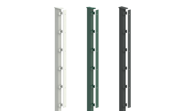 Pfosten Typ AL + Aluminiumkappe