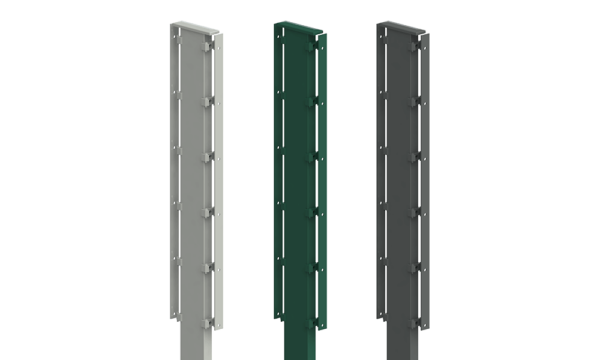 Doppelpfosten Typ DO + Aluminiumkappe