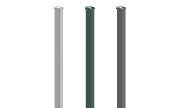 Pfosten Typ U + Aluminiumkappe